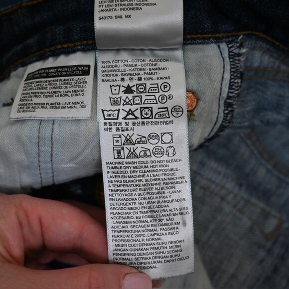 Levi's Men's 501 Button Fly Straight Leg Jeans 30x32 - Picture 10 of 11